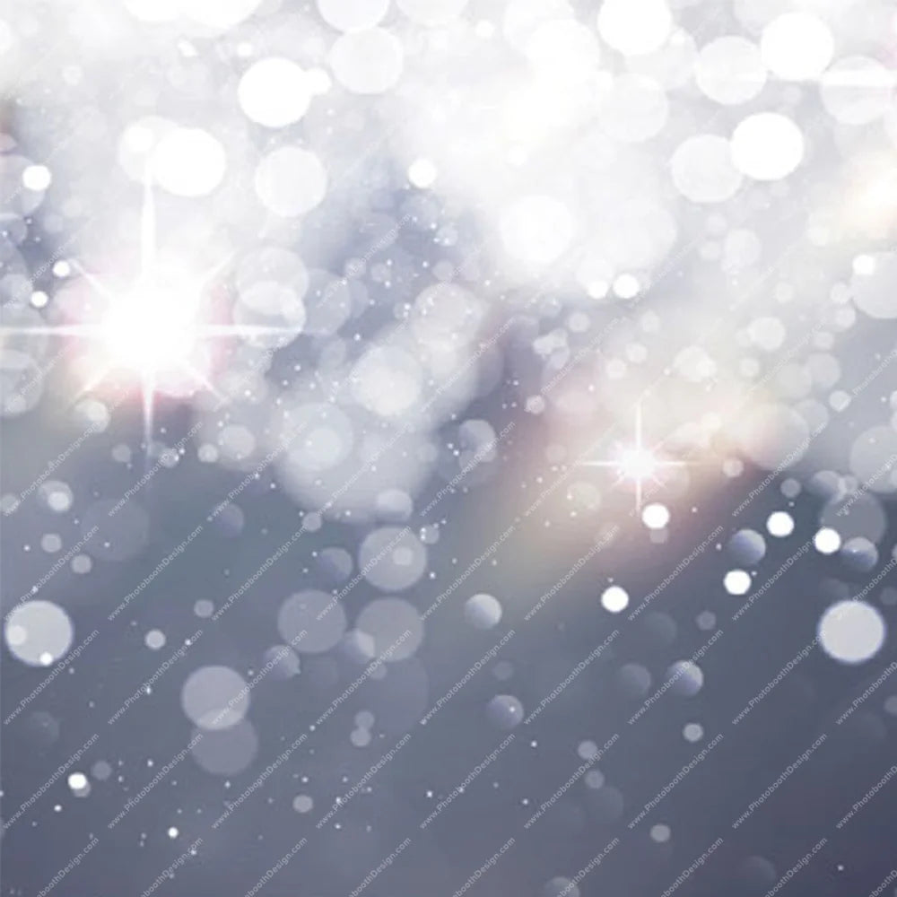 Silver Frost Bokeh – Pillow Cover Backdrop