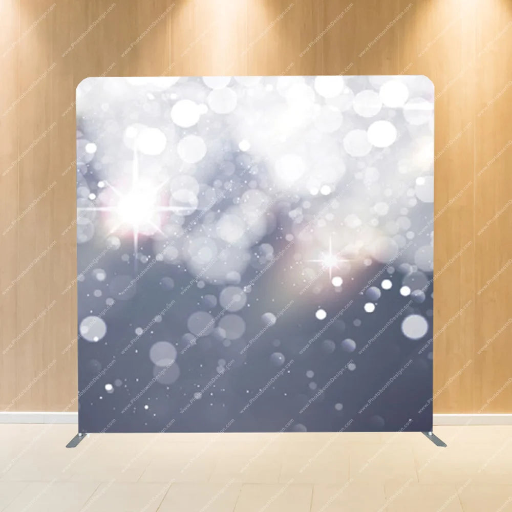 Silver Frost Bokeh – Pillow Cover Backdrop