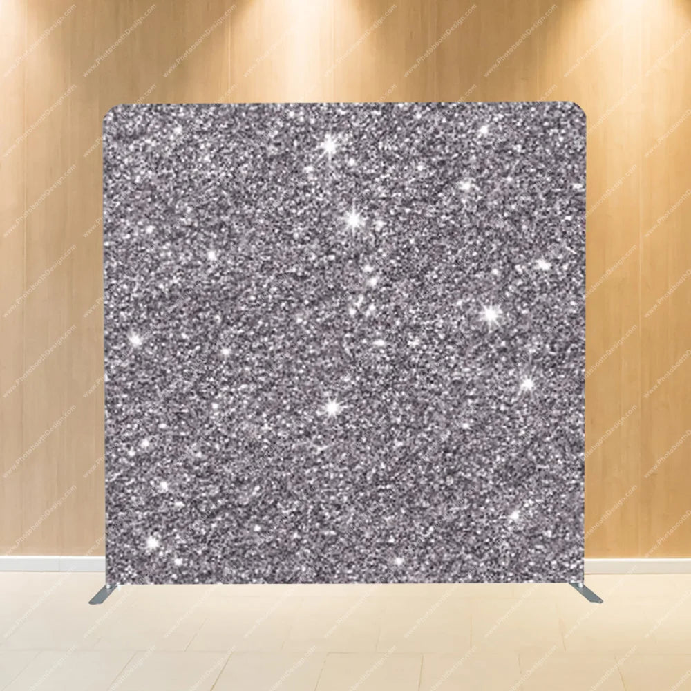 Silver Glitter Field – Pillow Cover Backdrop