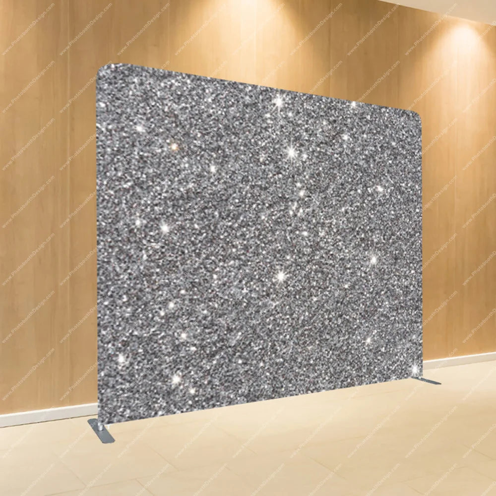 Silver Glitter Texture – Pillow Cover Backdrop