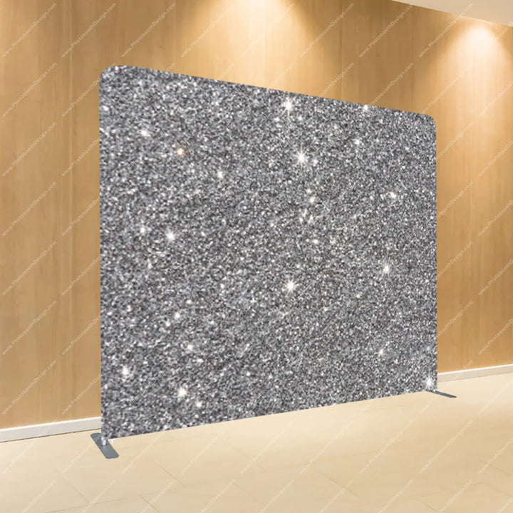 Silver Glitter Texture – Pillow Cover Backdrop