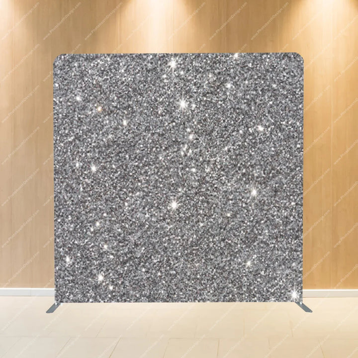 Silver Glitter Texture – Pillow Cover Backdrop