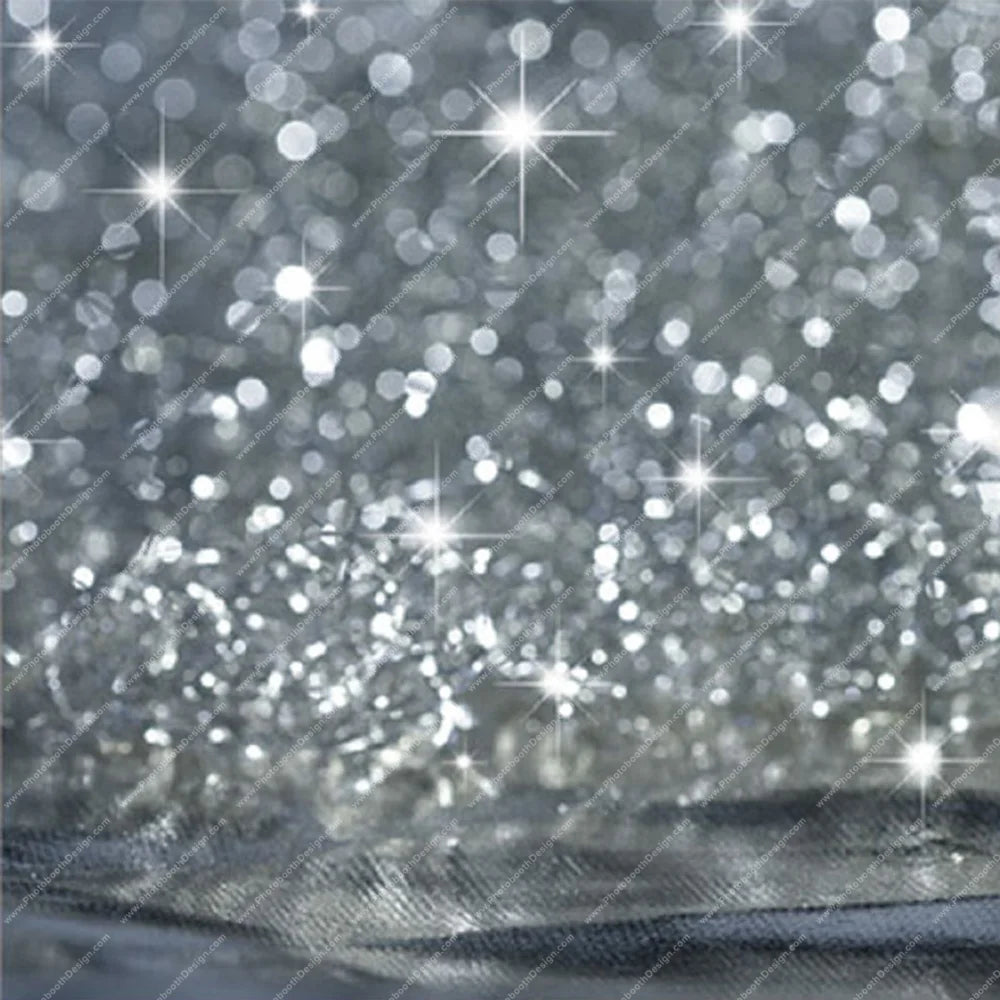 Silver Glitter Waterline – Pillow Cover Backdrop