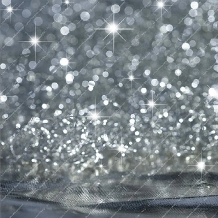 Silver Glitter Waterline – Pillow Cover Backdrop