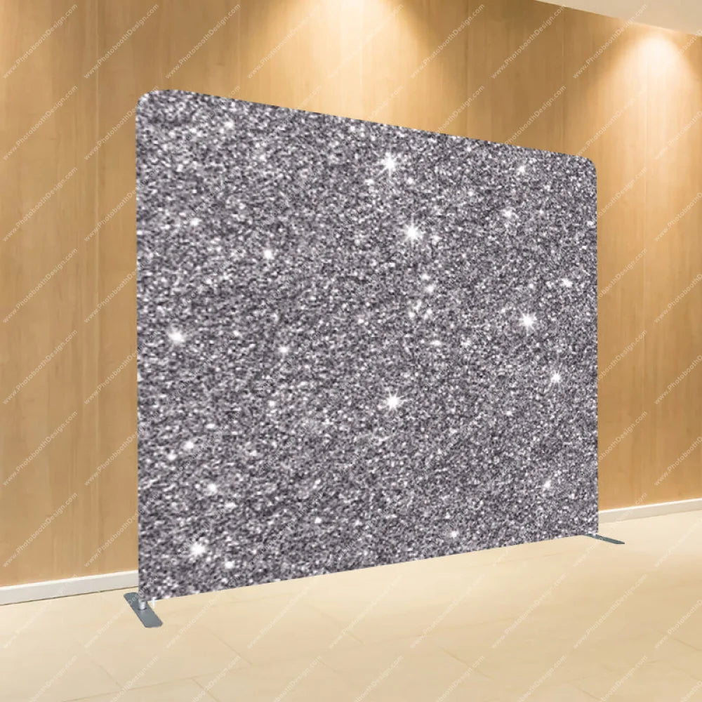 Silver Sequin Sizzle - Pillow Cover Backdrop