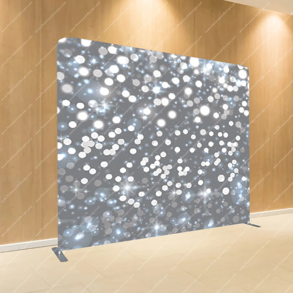 Silver Sparkle Bokeh – Pillow Cover Backdrop