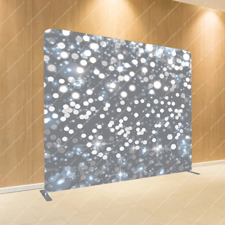 Silver Sparkle Bokeh – Pillow Cover Backdrop