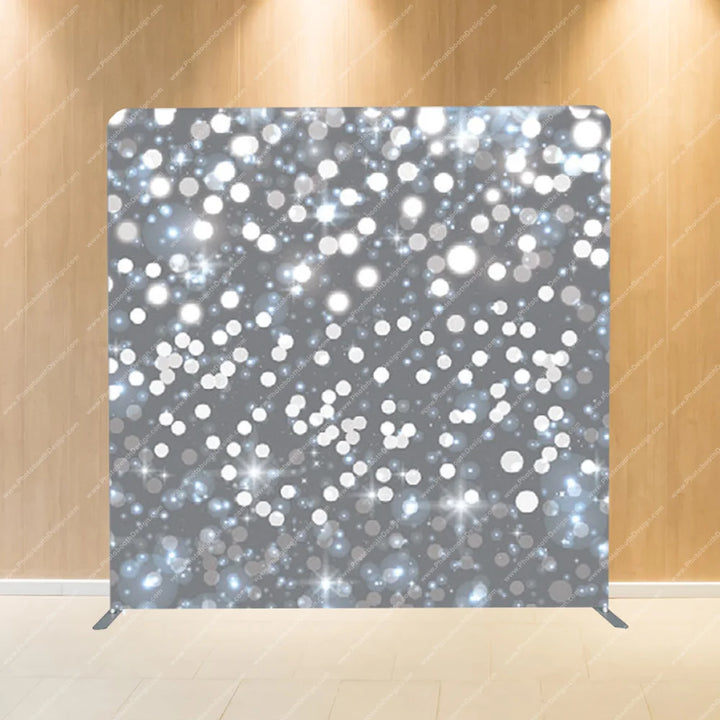 Silver Sparkle Bokeh – Pillow Cover Backdrop
