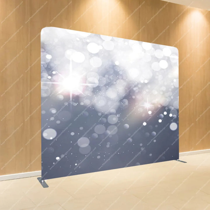 Snowfall Serenity Bokeh - Pillow Cover Backdrop Backdrops
