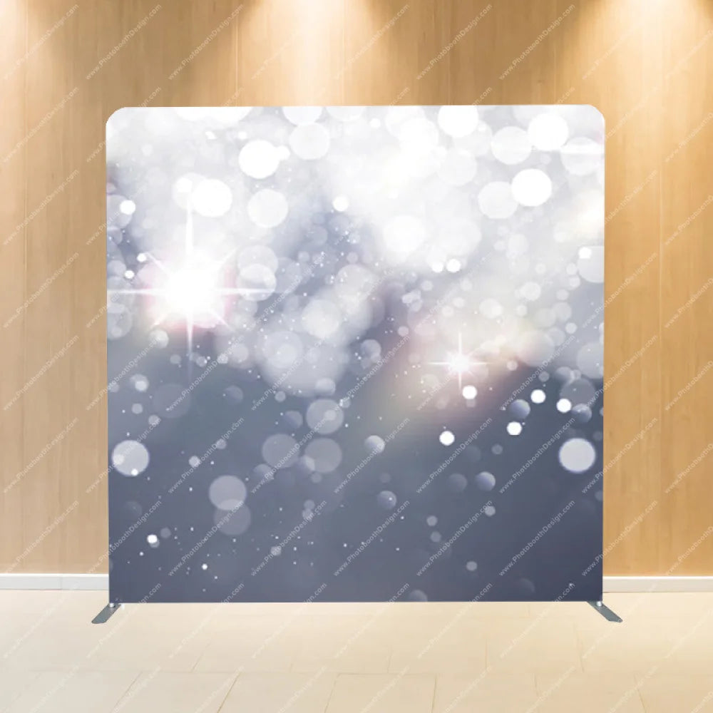 Snowfall Serenity Bokeh - Pillow Cover Backdrop Backdrops