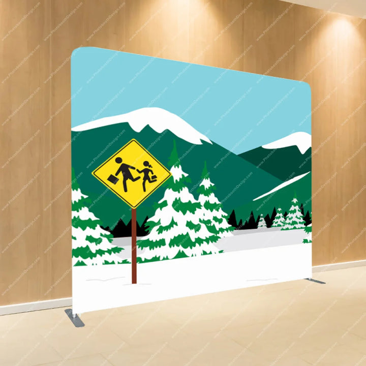 South Park Bus Stop - Pillow Cover Backdrop Backdrops
