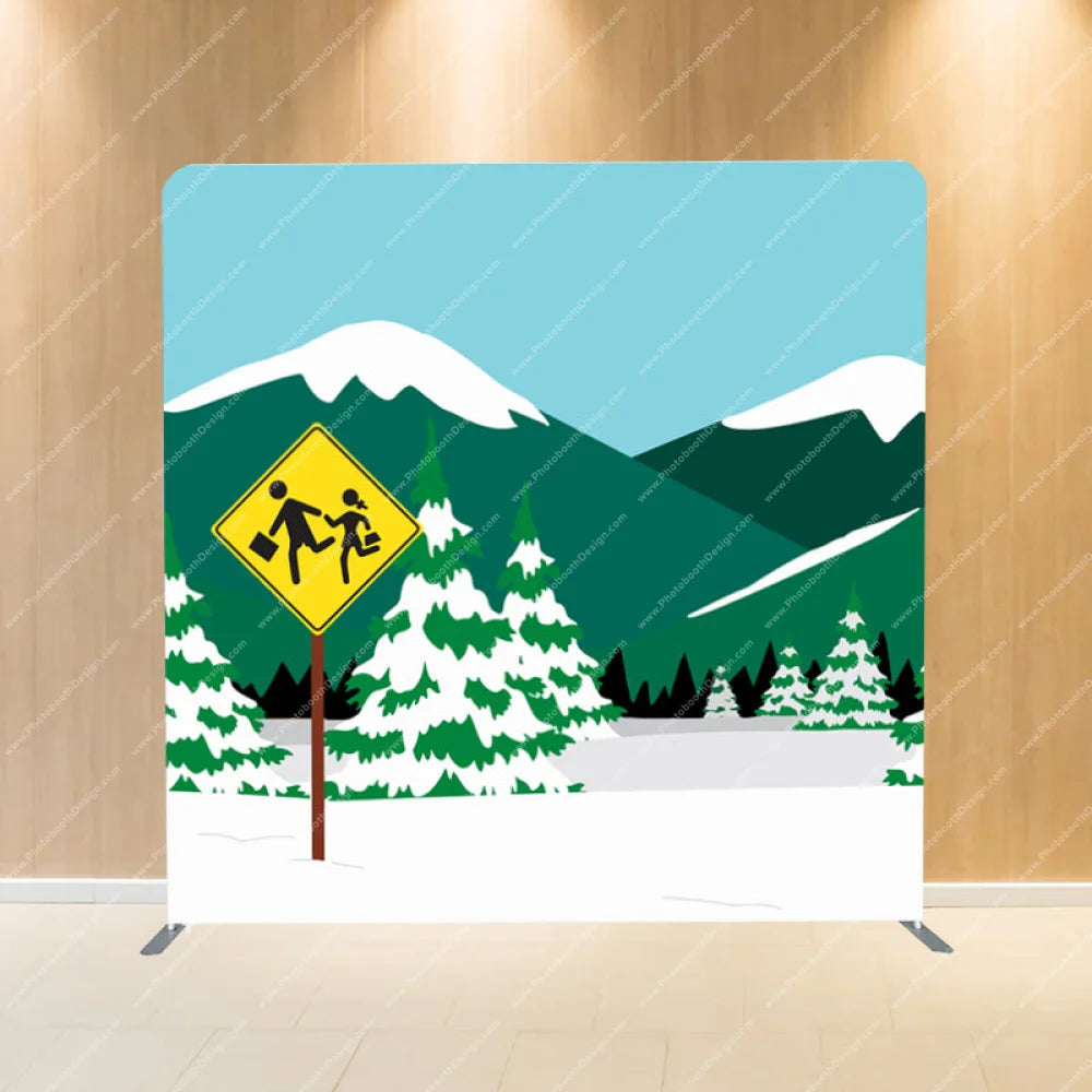 South Park Bus Stop - Pillow Cover Backdrop Backdrops