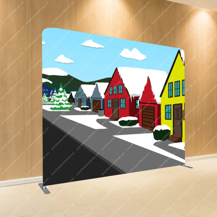 South Park Streets - Pillow Cover Backdrop Backdrops