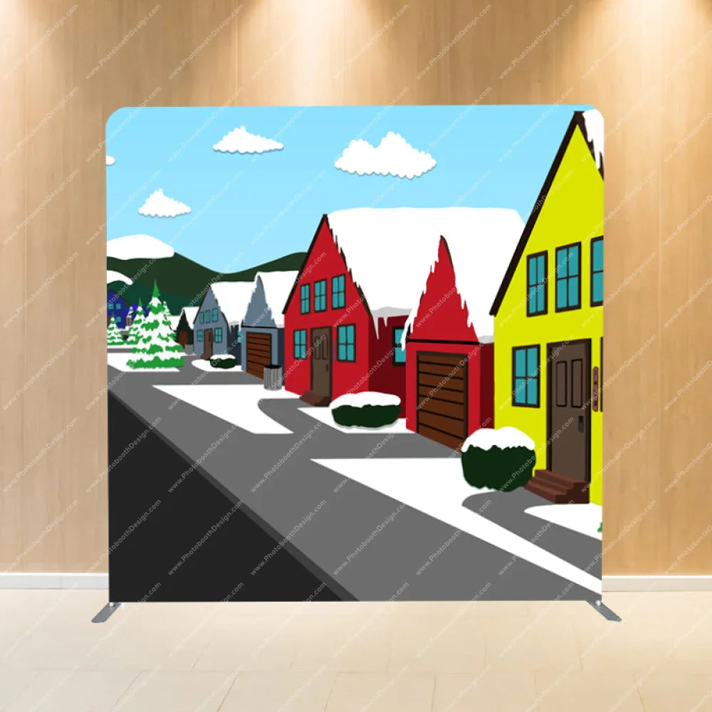 South Park Streets - Pillow Cover Backdrop Backdrops