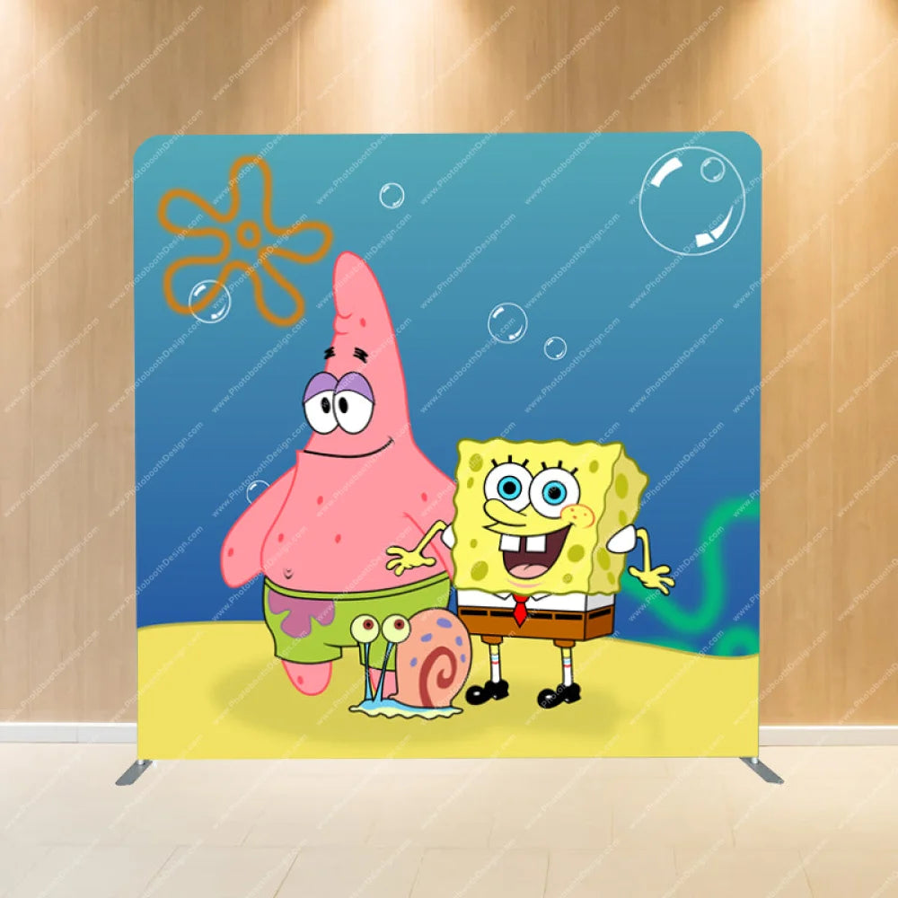 Sponge Friends - Pillow Cover Backdrop Backdrops