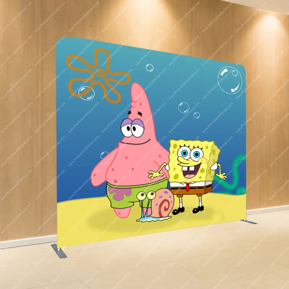 Sponge Friends - Pillow Cover Backdrop Backdrops