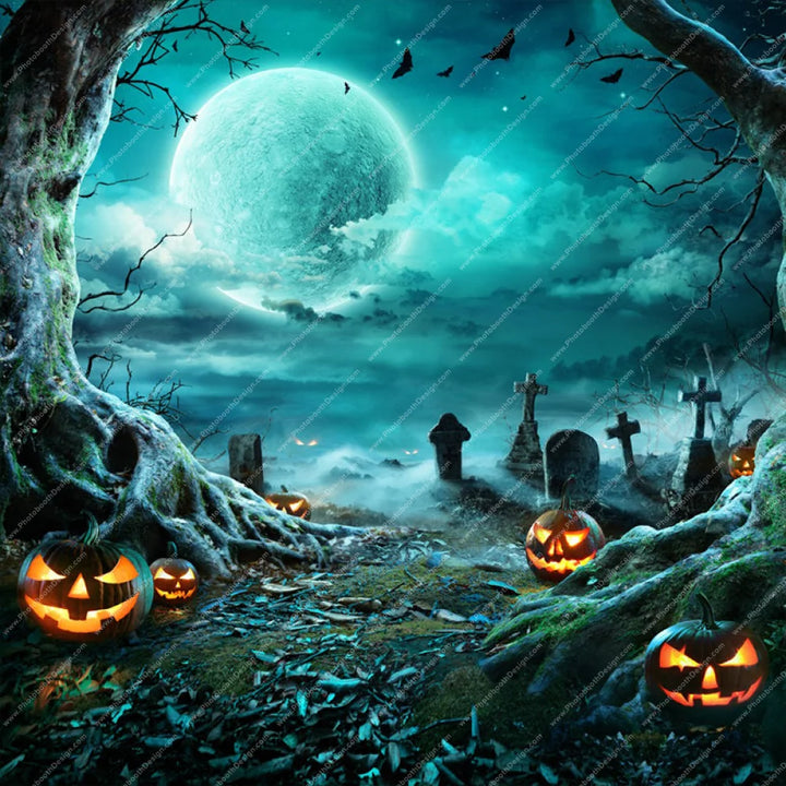 Spooky Night - Pillow Cover Backdrop Backdrops