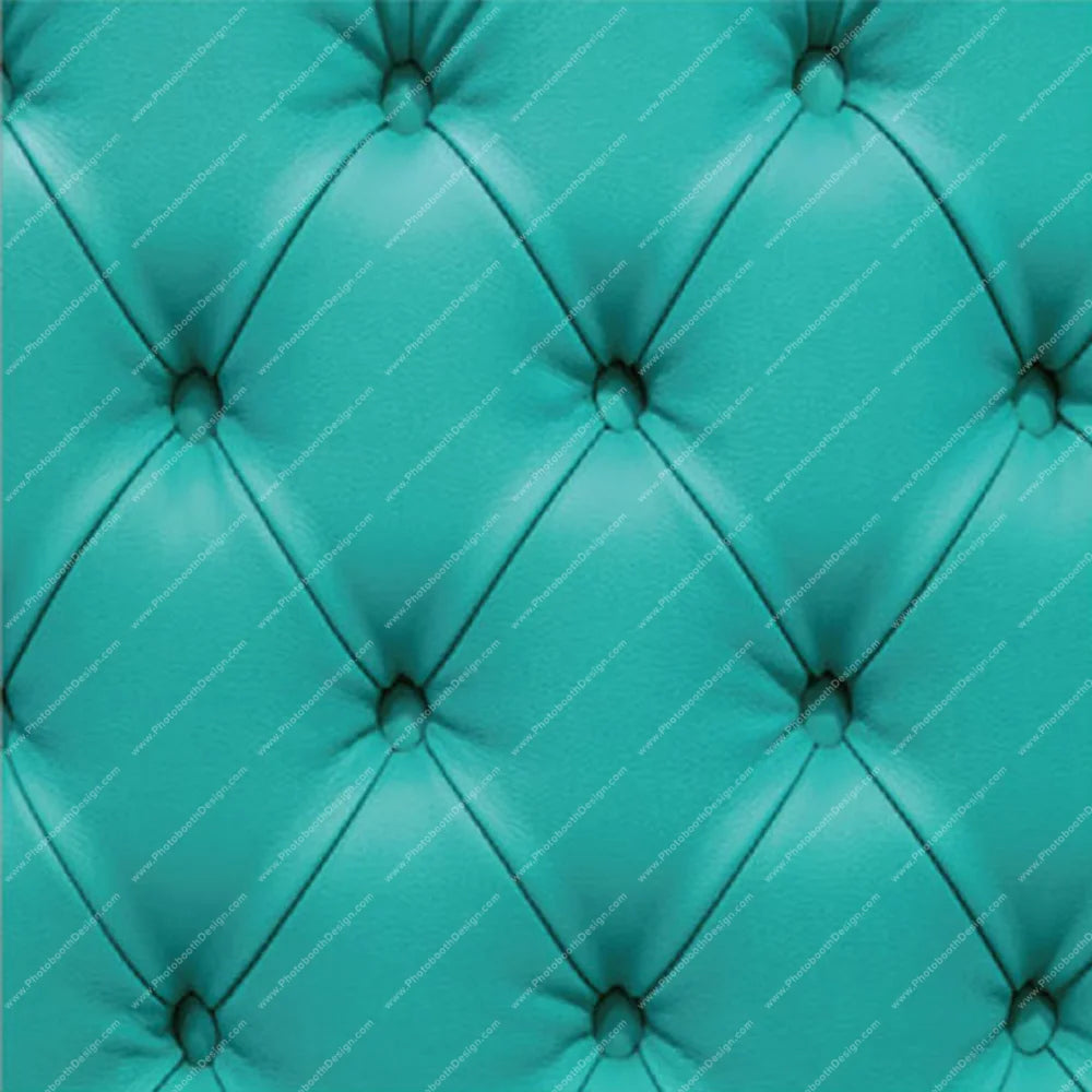 Teal Tufted Glam Wall - Pillow Cover Backdrop