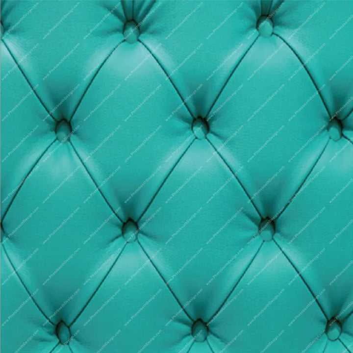 Teal Tufted Glam Wall - Pillow Cover Backdrop