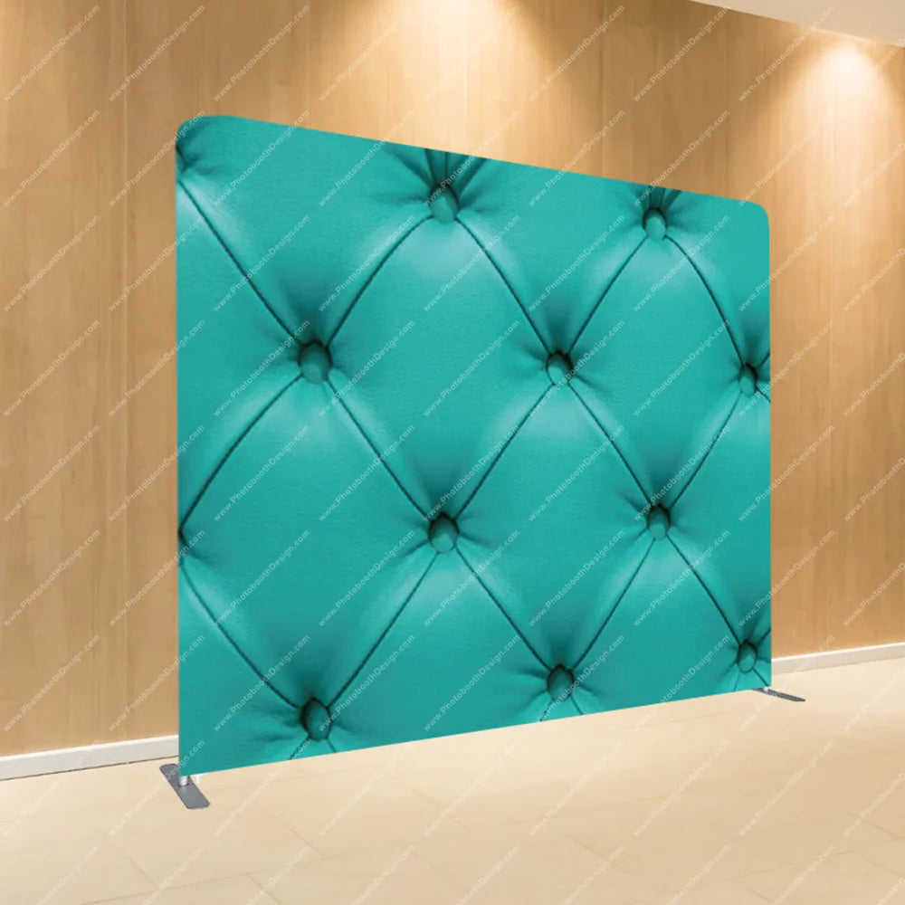 Teal Tufted Glam Wall - Pillow Cover Backdrop