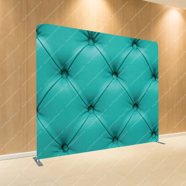 Teal Tufted Glam Wall - Pillow Cover Backdrop