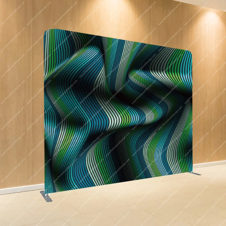 Teal Wave Motion – Pillow Cover Backdrop