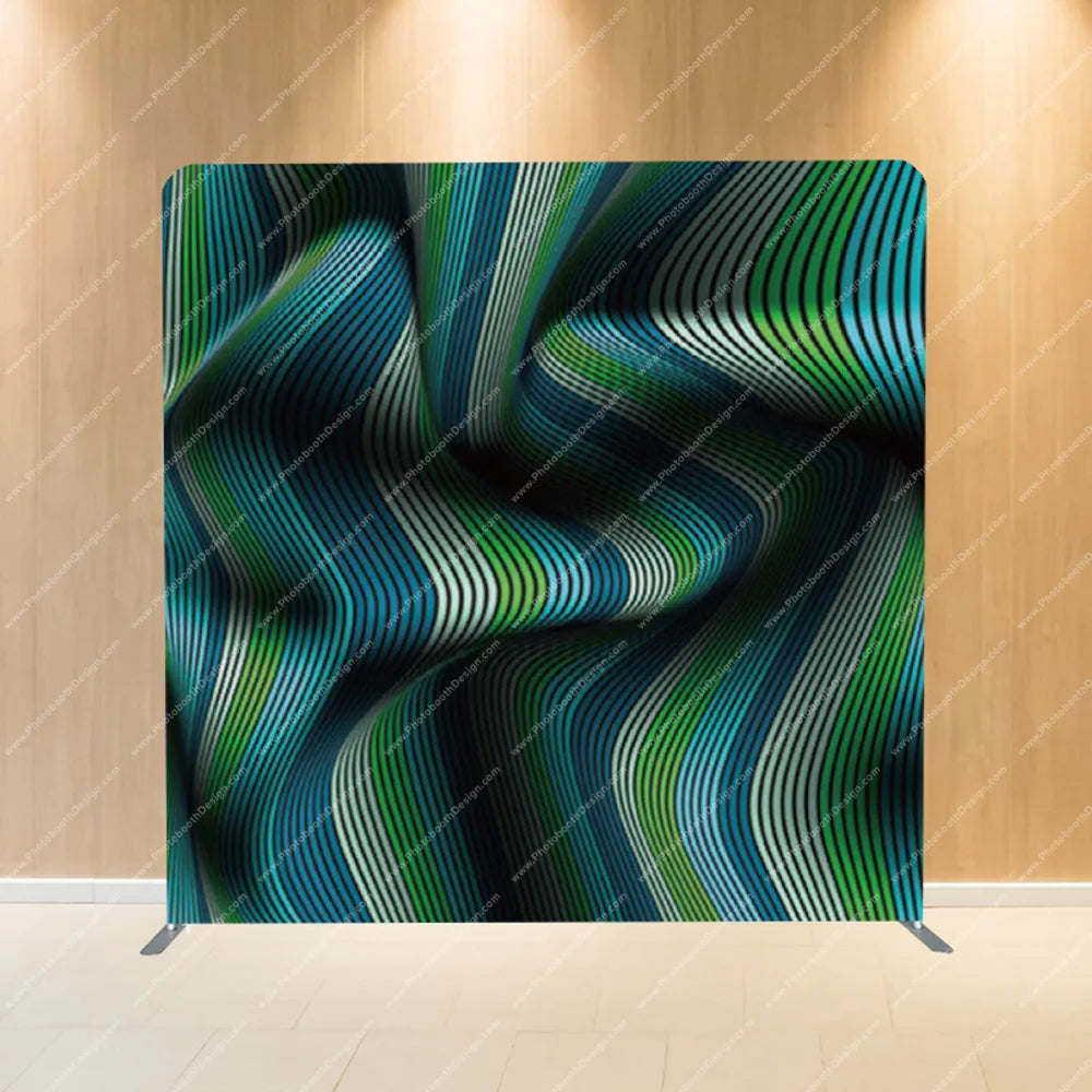 Teal Wave Motion – Pillow Cover Backdrop