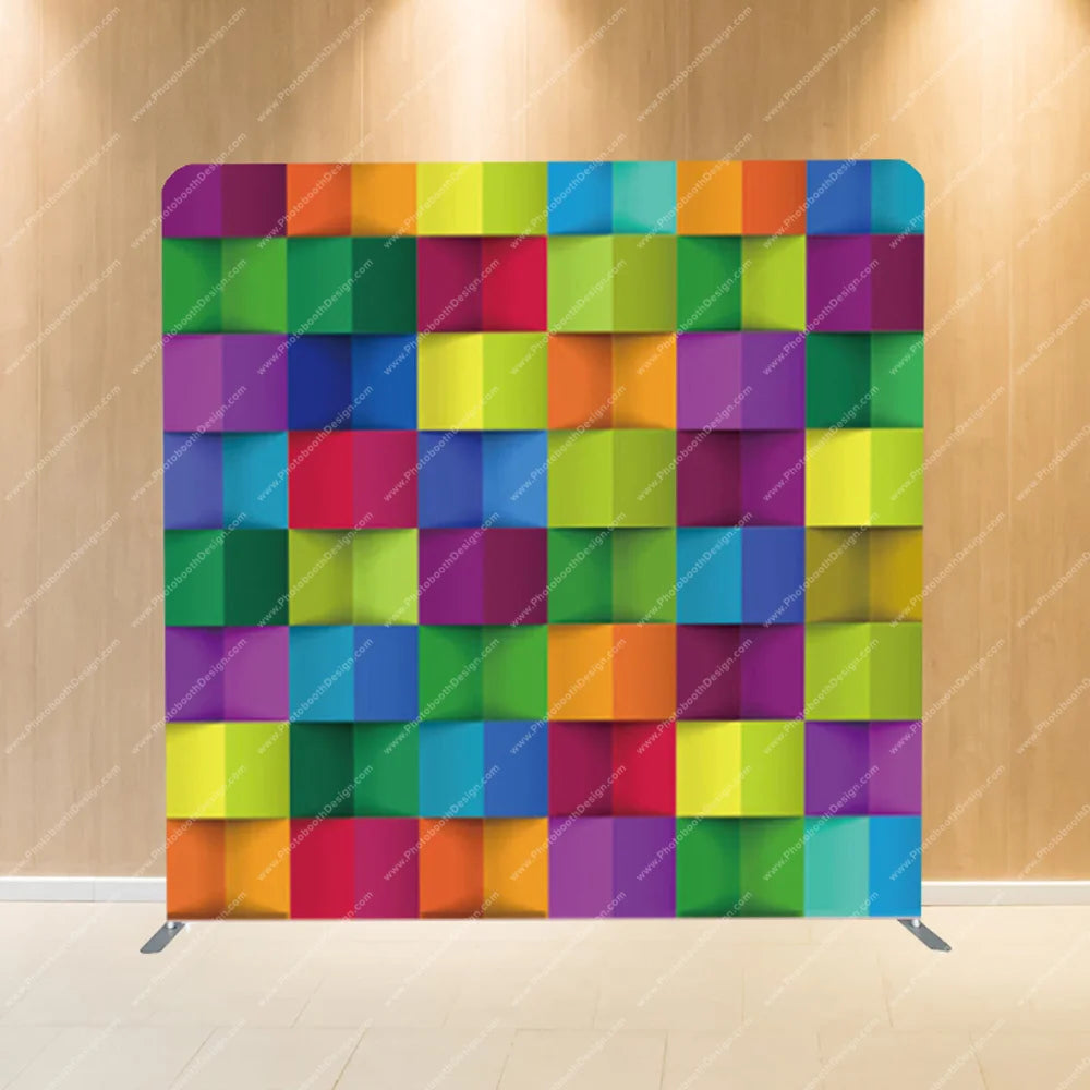 Techno Color Tiles – Pillow Cover Backdrop
