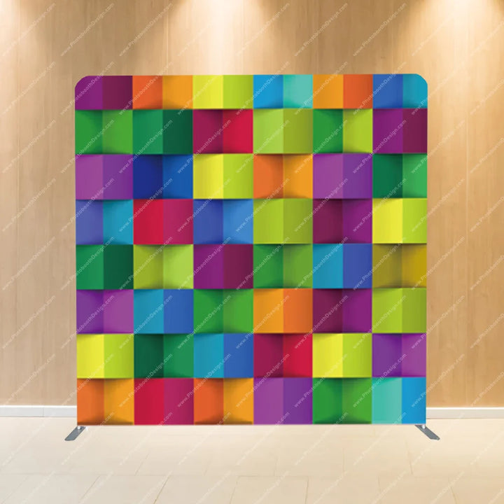 Techno Color Tiles – Pillow Cover Backdrop