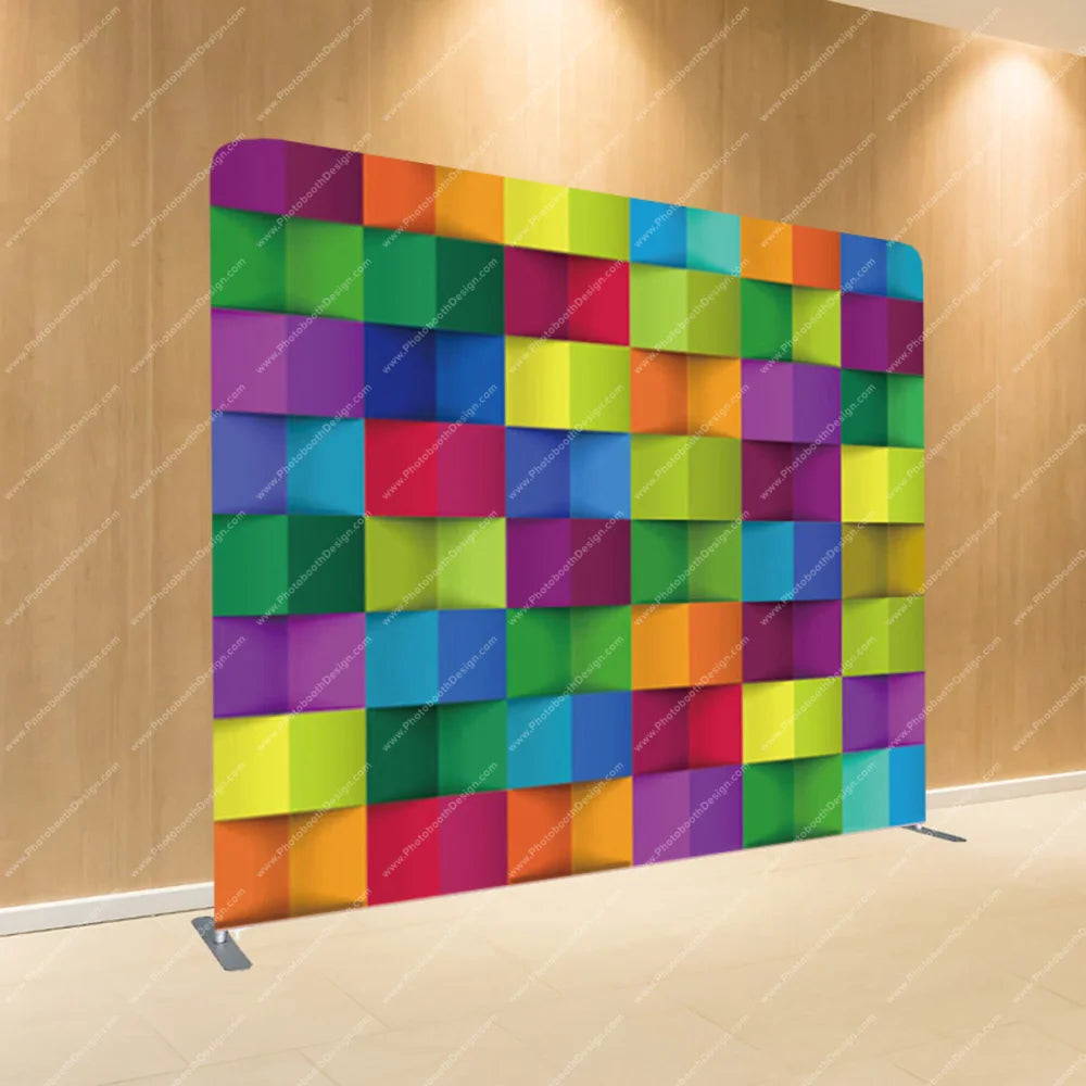 Techno Color Tiles – Pillow Cover Backdrop