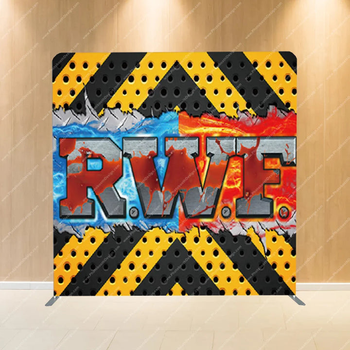 Urban Graffiti Hazard – Pillow Cover Backdrop