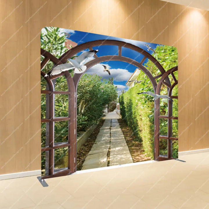 Vineyard Archway - Pillow Cover Backdrop Backdrops