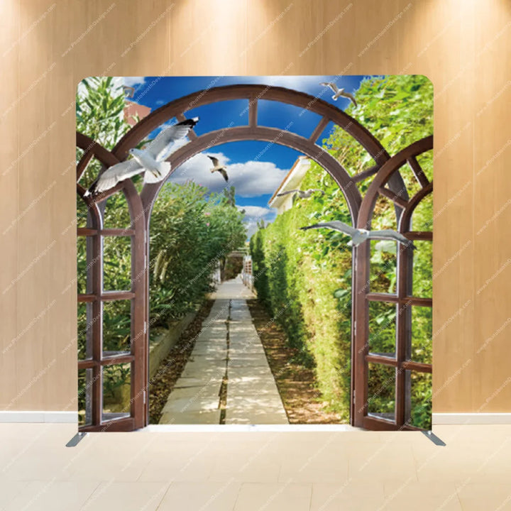 Vineyard Archway - Pillow Cover Backdrop Backdrops