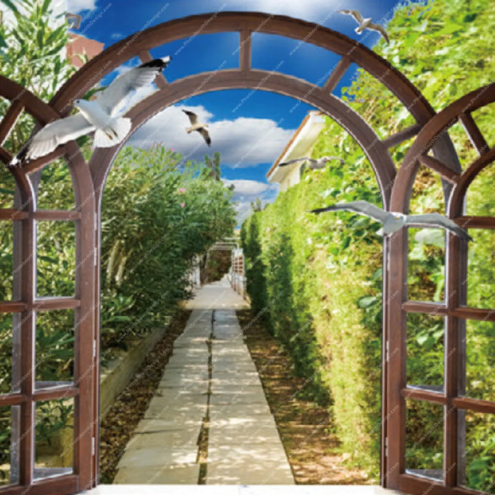 Vineyard Archway - Pillow Cover Backdrop Backdrops