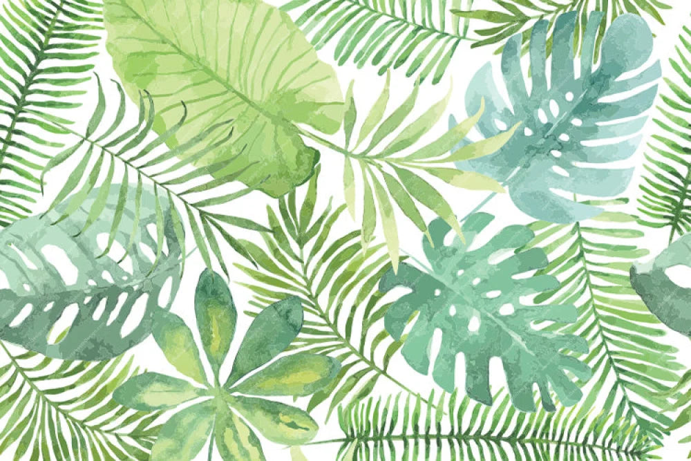 Watercolor Jungle - Pillow Cover Backdrop Backdrops