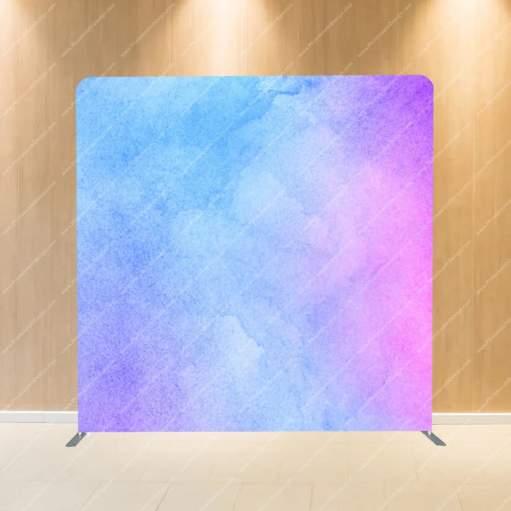 Watercolor Purple Blue - Pillow Cover Backdrop Backdrops