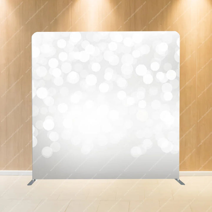 White Dreamy Bokeh Glow - Pillow Cover Backdrop