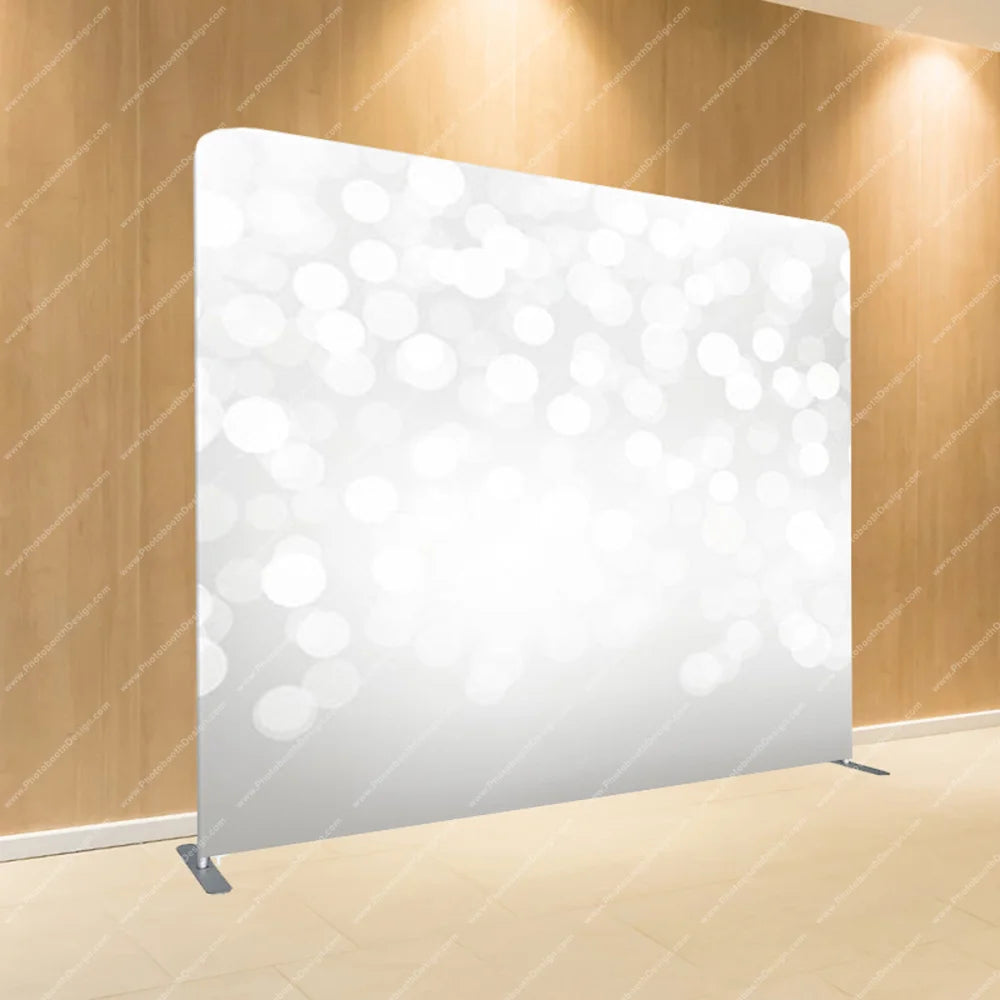 White Dreamy Bokeh Glow - Pillow Cover Backdrop