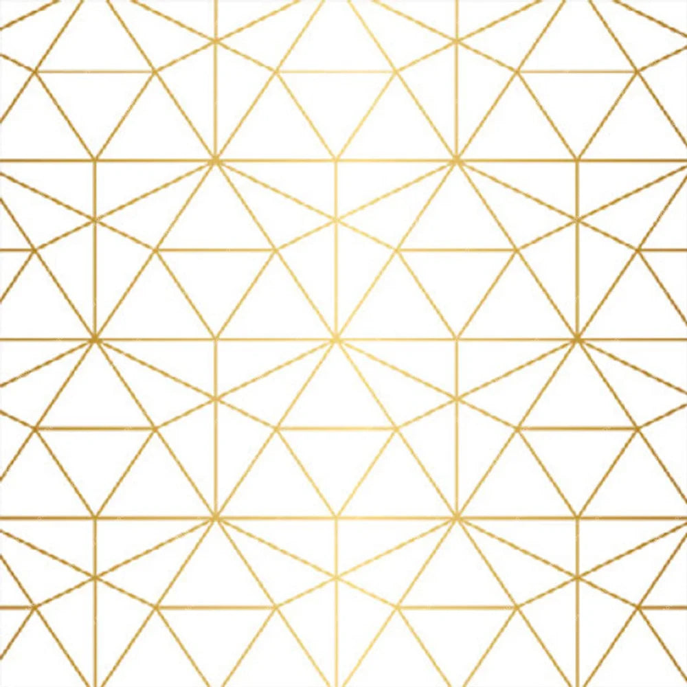 White & Gold Triangles – Pillow Cover Backdrop