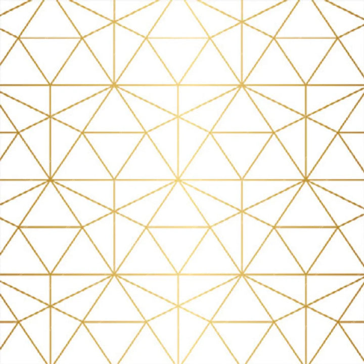 White & Gold Triangles – Pillow Cover Backdrop