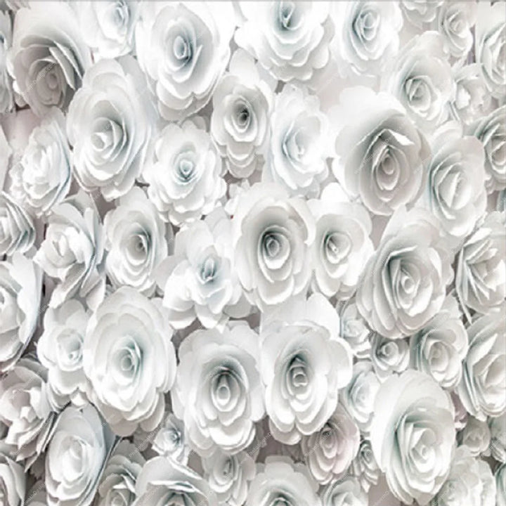 White Rose Garden – Pillow Cover Backdrop