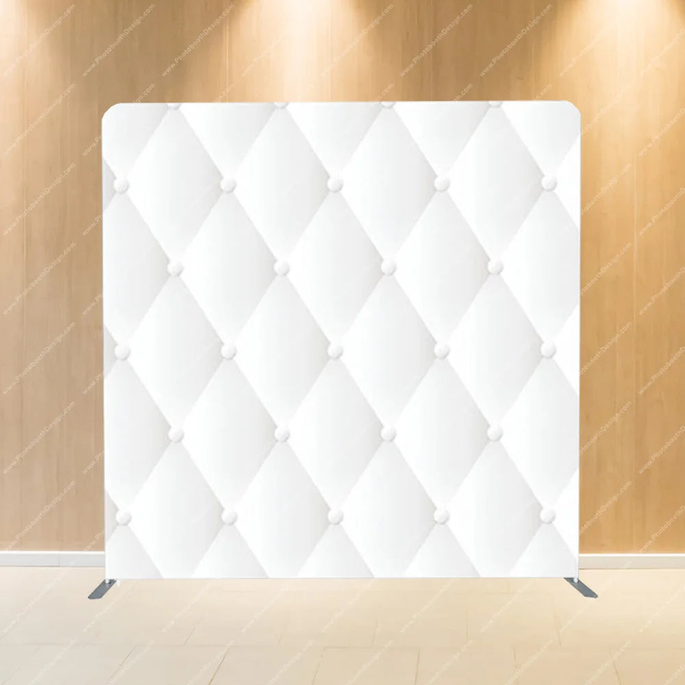 White Tufted Panels – Pillow Cover Backdrop