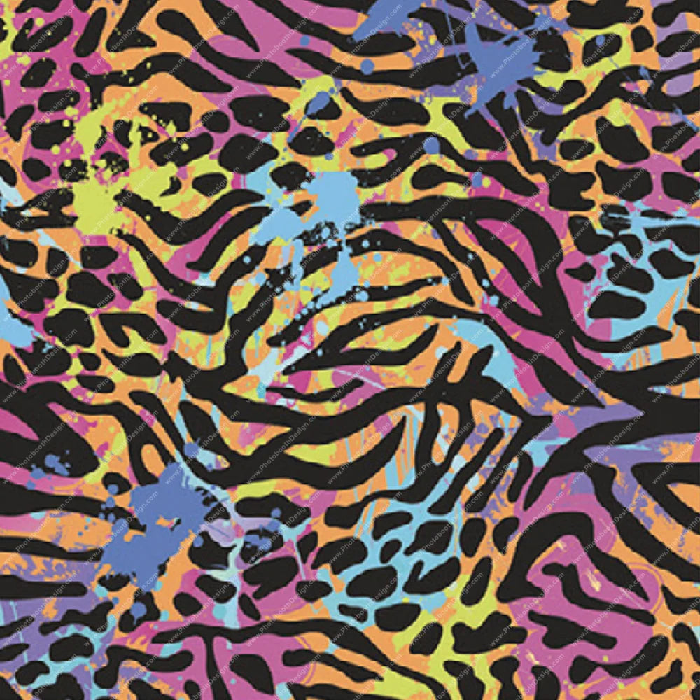 Wild Neon Safari - Pillow Cover Backdrop Backdrops