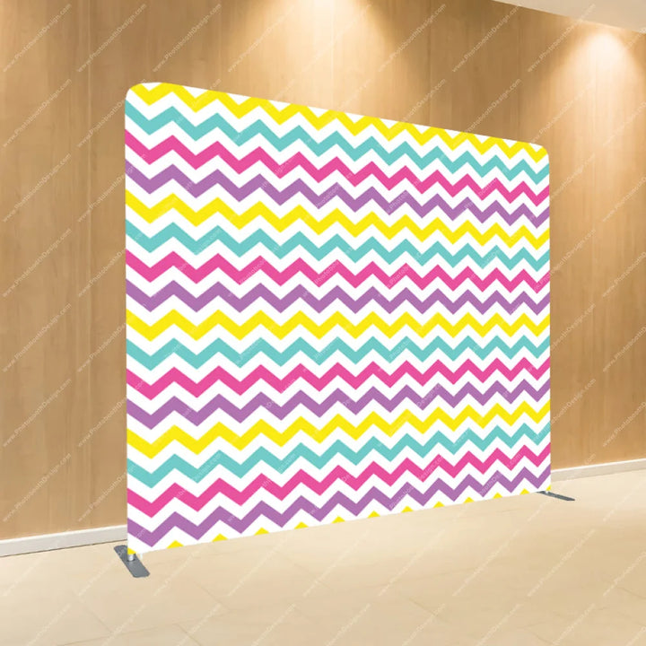 Zig Zag Chevron Unicorn - Pillow Cover Backdrop Backdrops