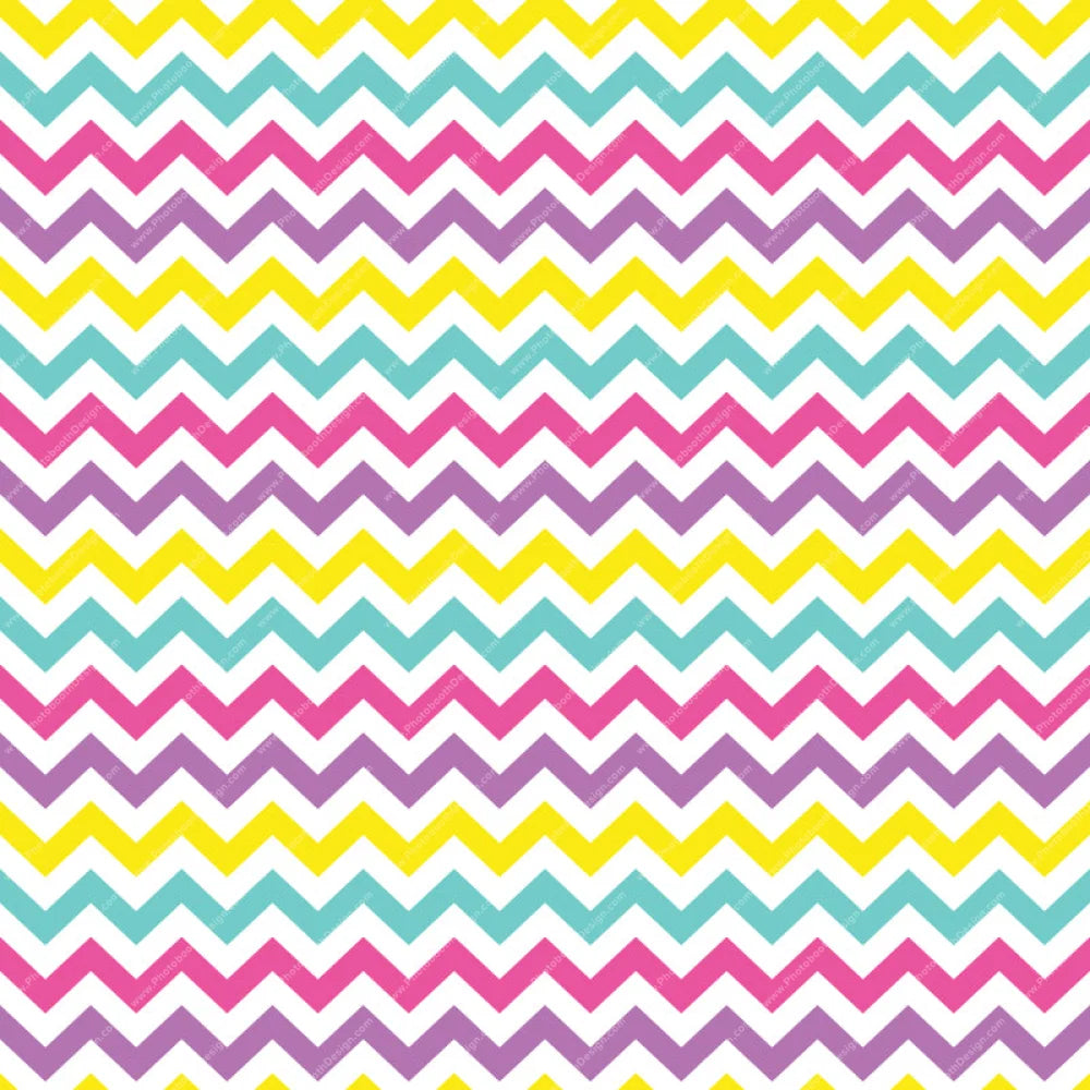 Zig Zag Chevron Unicorn - Pillow Cover Backdrop Backdrops