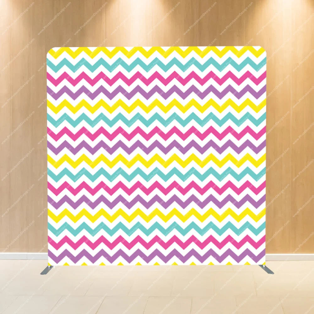 Zig Zag Chevron Unicorn - Pillow Cover Backdrop Backdrops